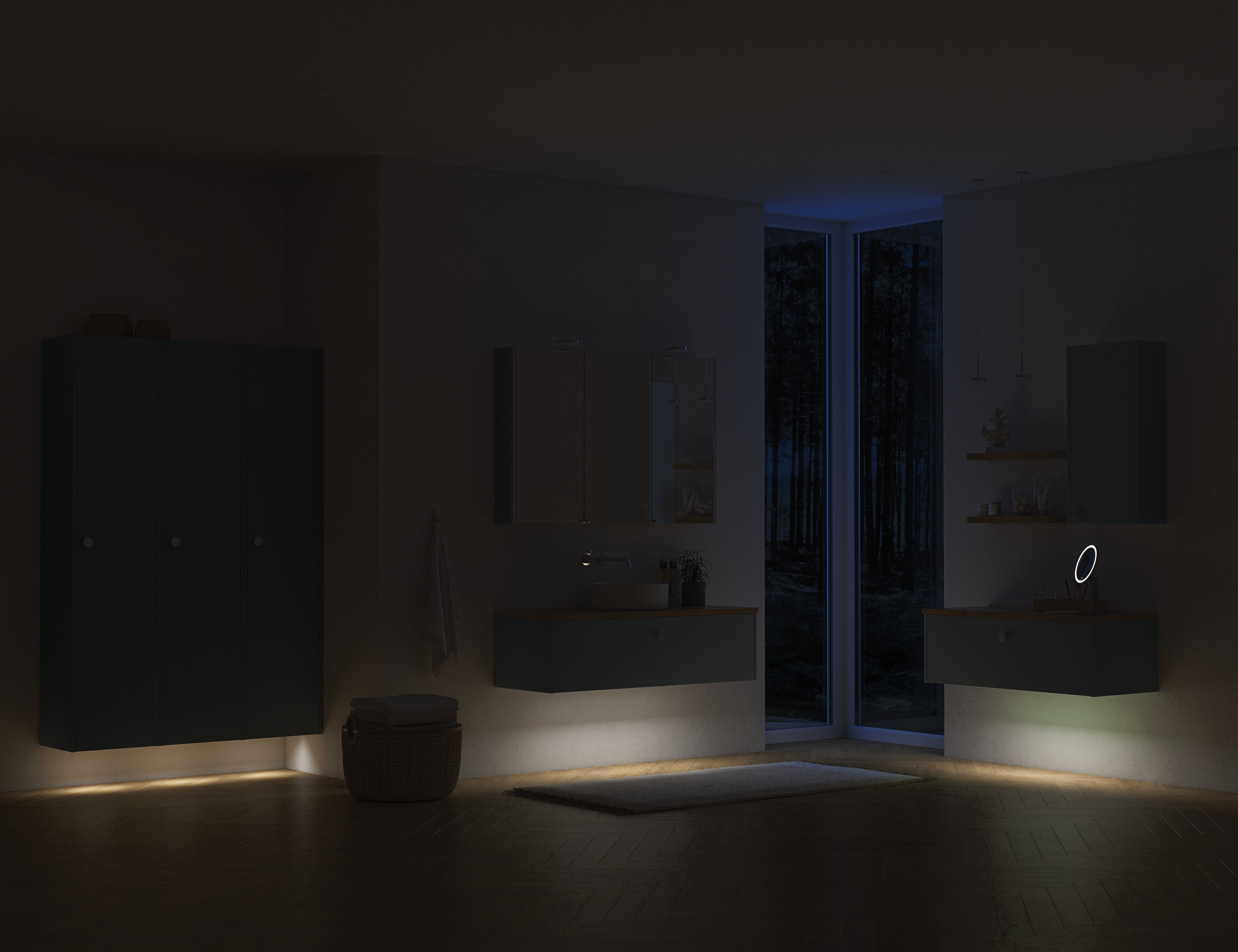 lights at night setting
