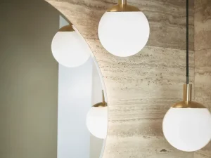 Brass bathroom lights