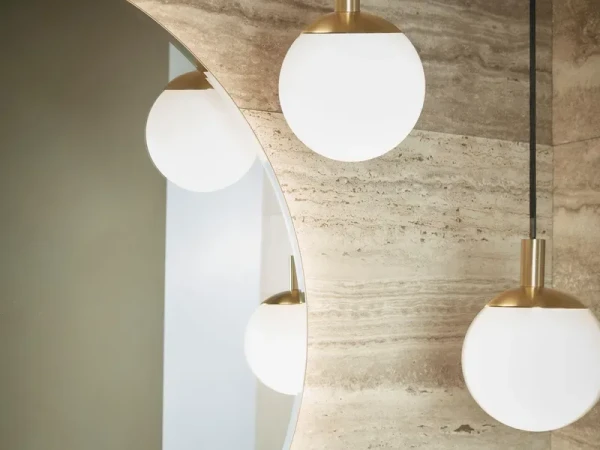 Brass bathroom lights